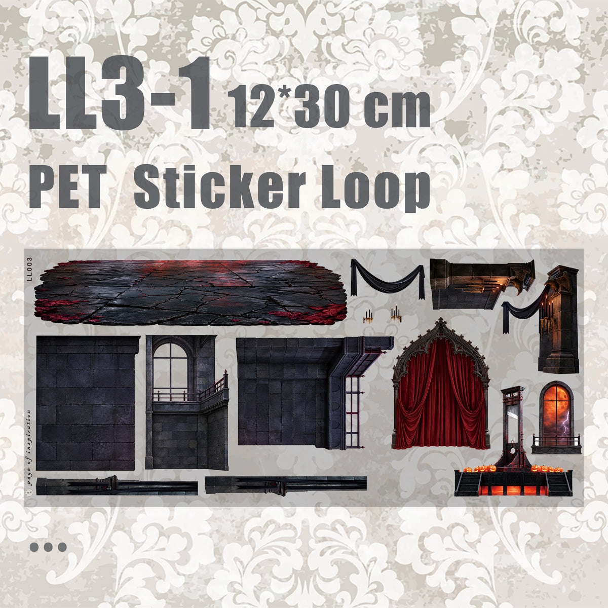 #LL3 L PET Sticker Loop