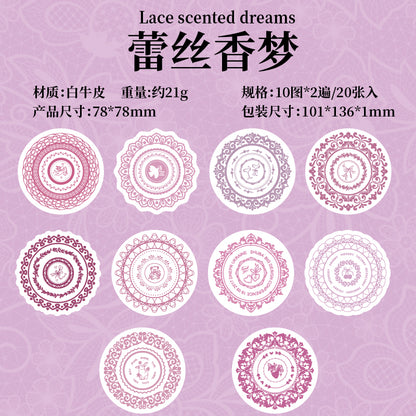 #02493 Lace Plate Series Sticker