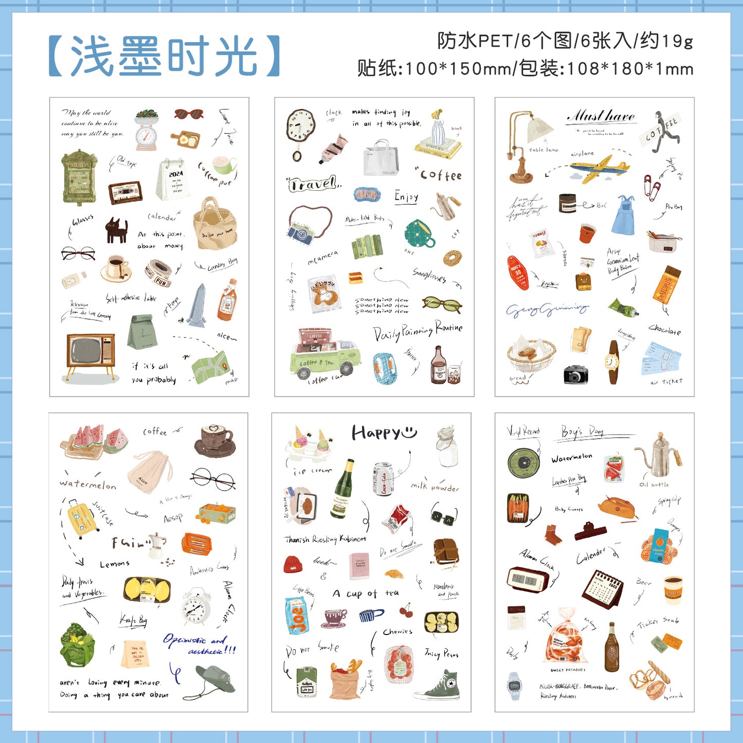 #02577 Note of Life Series Sticker