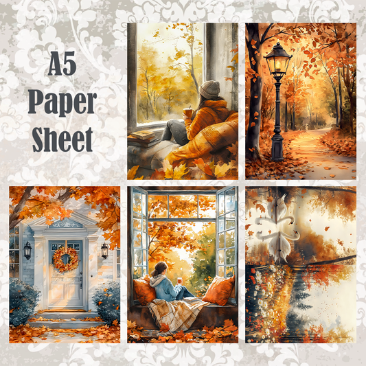 #5A254 POI Print A5 Cardstock Paper Set 10 Pcs