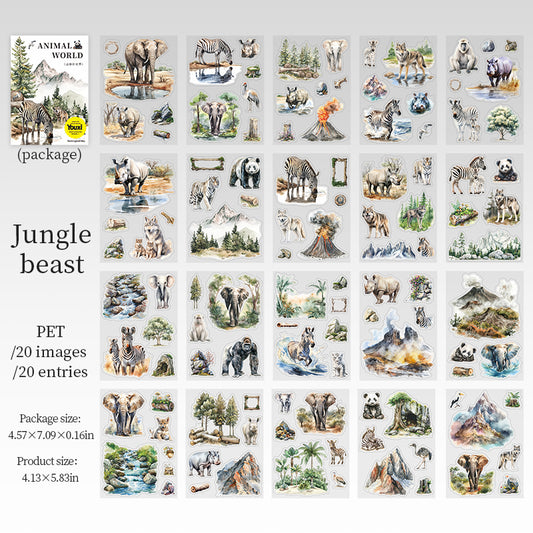 #02066 Animal World Series Sticker