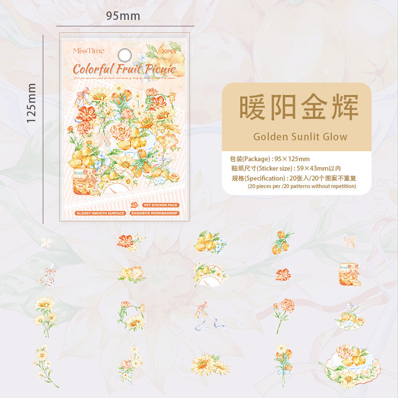 #02170 Colorful Fruit / Flower Series Sticker