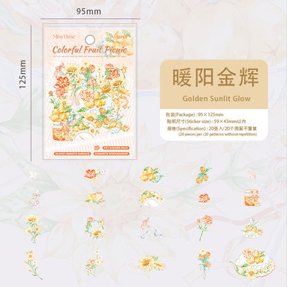 #02170 Colorful Fruit / Flower Series Sticker