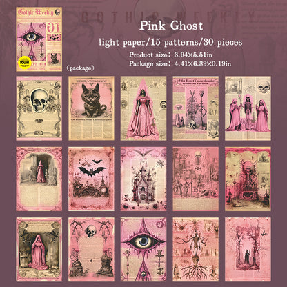 #02562 Gothic Weekly Series Material Paper