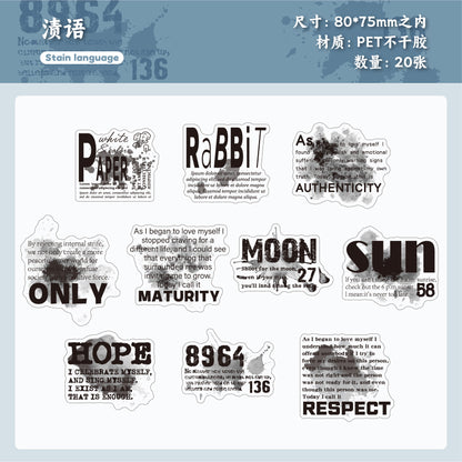 #02634 Washi Ink Series Sticker