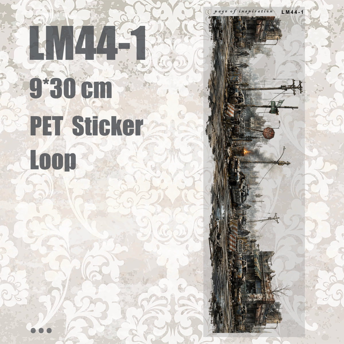 #LM44 M PET Sticker Loop