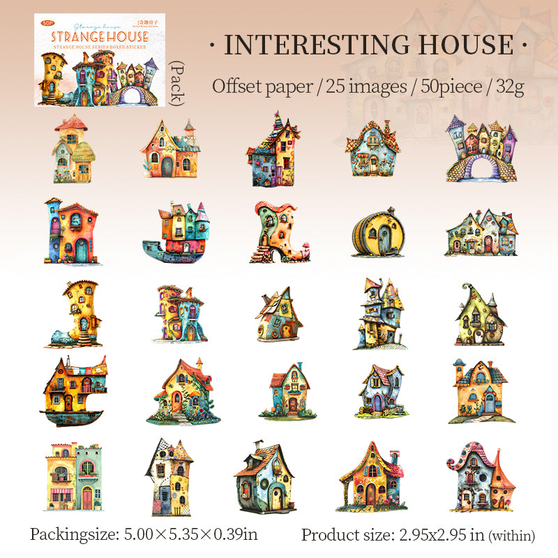 #02482 Strange House Series Sticker