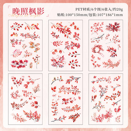 #02620 Flower All Arounded Series Sticker