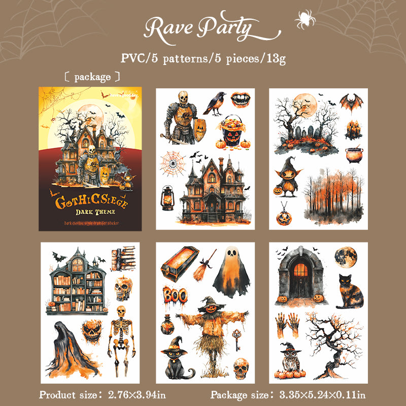 #02228 Gothic Rave Party Series Sticker