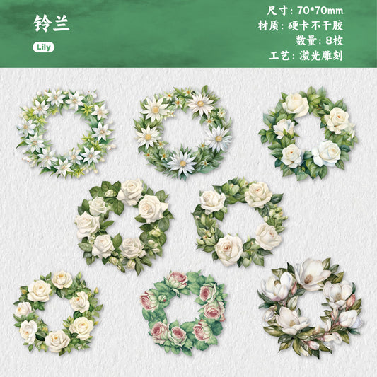 #02867 Flower Ring Series Sticker