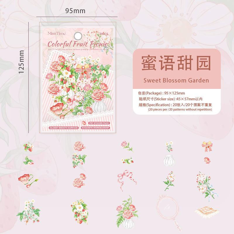 #02170 Colorful Fruit / Flower Series Sticker