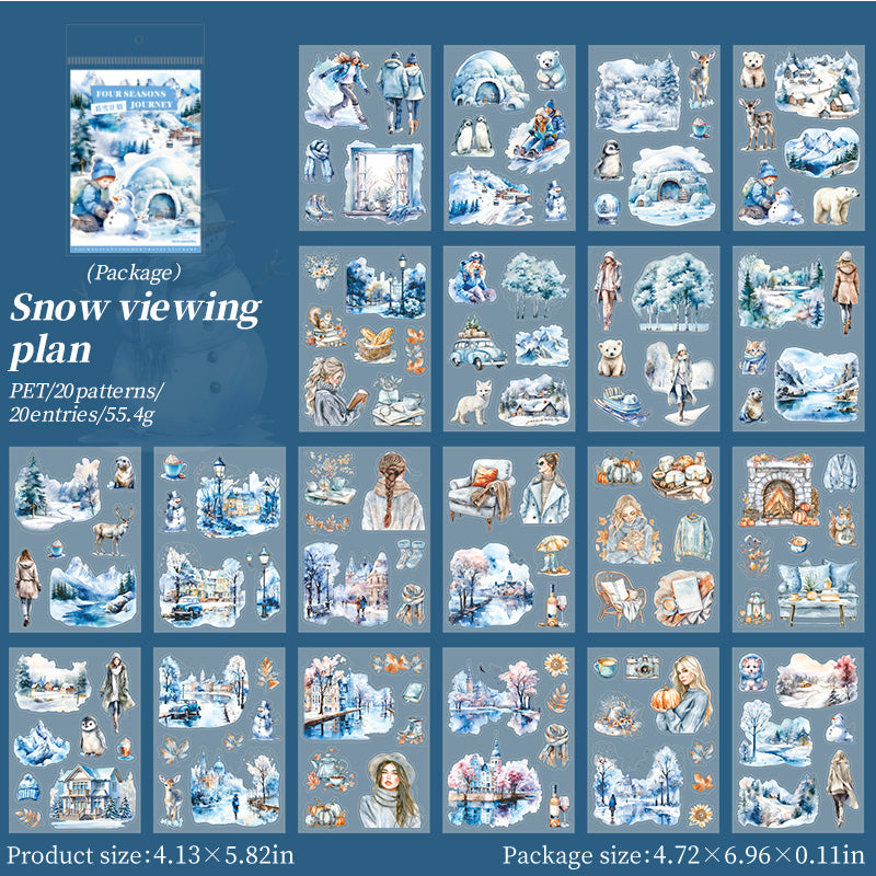 #02308 Journey Of four Seasons Series Sticker