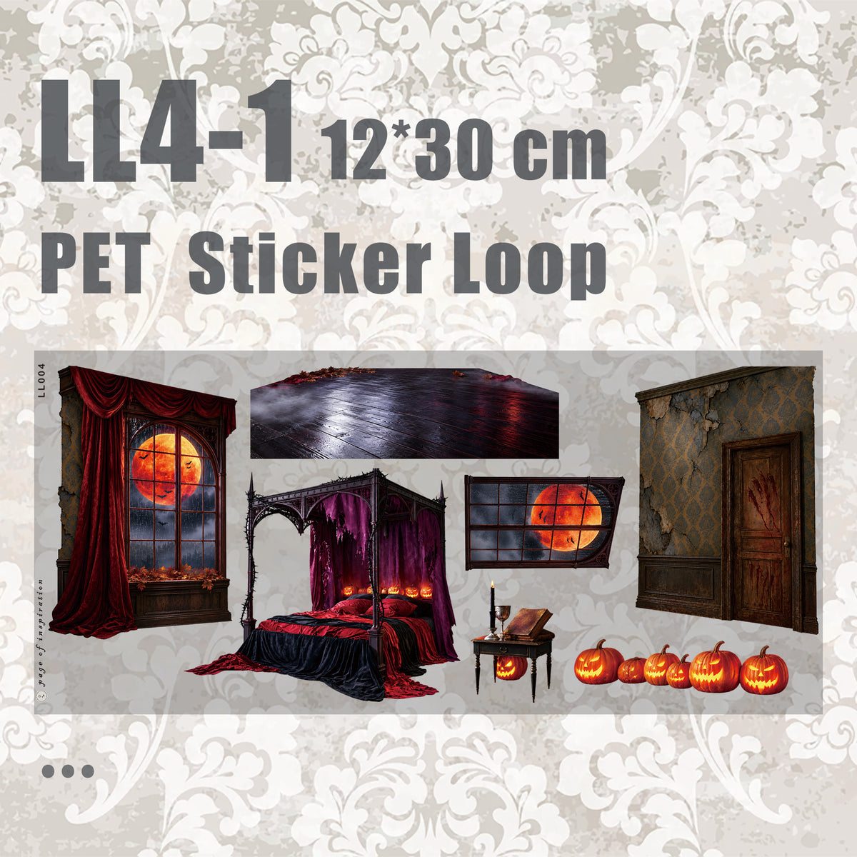 #LL4 L PET Sticker Loop