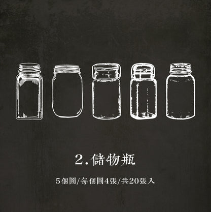 #02465 Bottle Collection Series Sticker