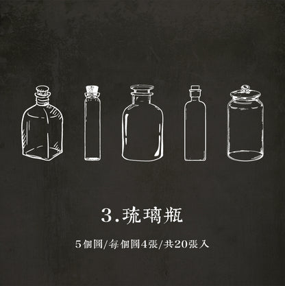 #02465 Bottle Collection Series Sticker